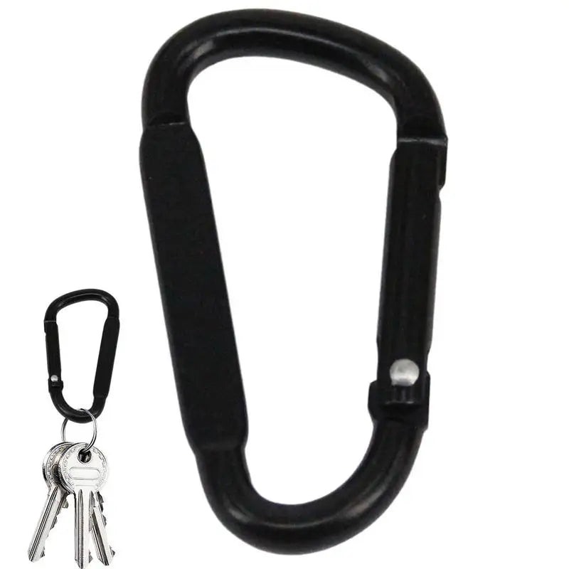 D Ring Clip Aluminum Alloy Spring Snap Metal Carabiner Travel
