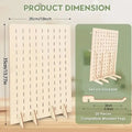 Creative Wooden Display Rack Jewelry Storage Elegant Earring Necklace
