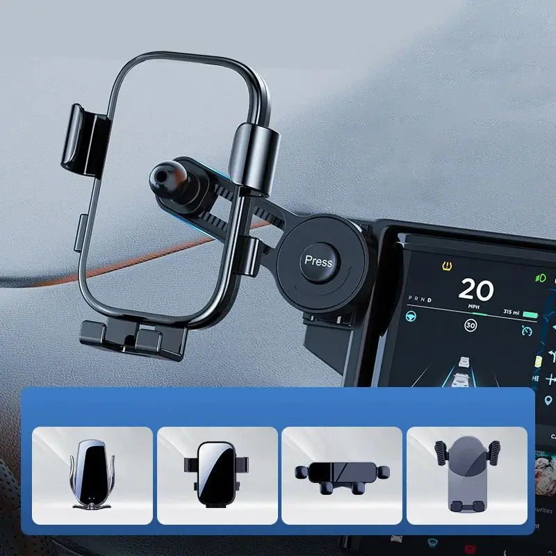 Car Air Vent Phone Holder | Ball Head & Extension Rod Mount