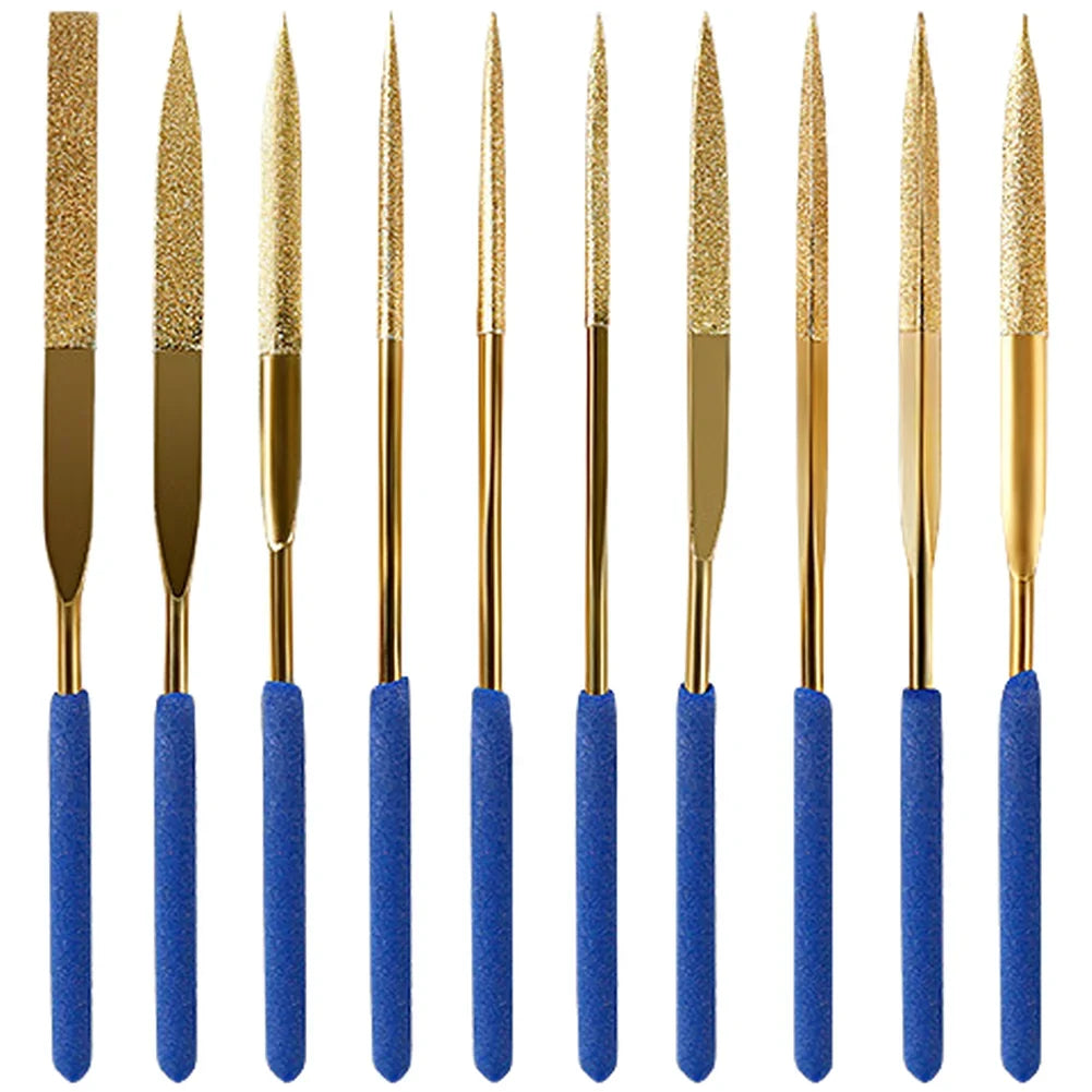 10-Piece Emery Needle File Set – Metal, Wood & Jewelry Files