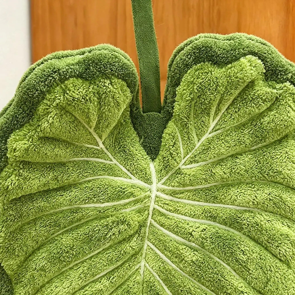 Leaf Print Absorbent Hand Towels – Kitchen & Bathroom