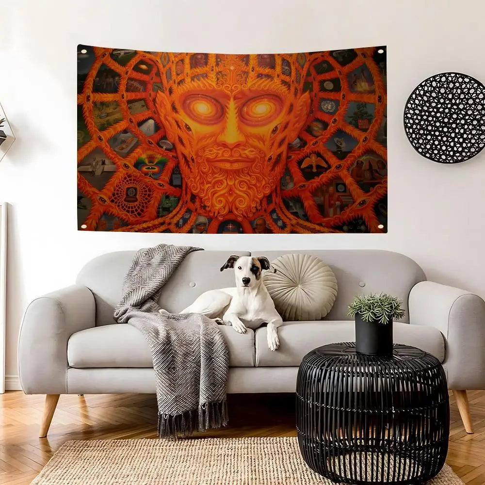 Alex G Grey Wall Flag – Art Banner for Bedroom & Concerts
