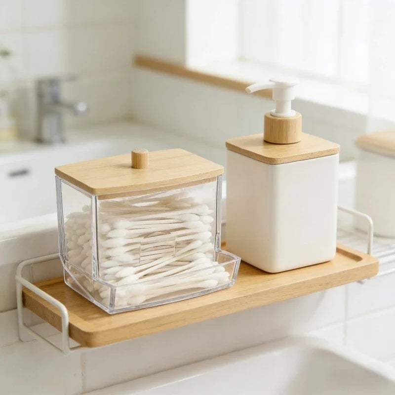 Transparent Acrylic Covered Storage Vessel Cosmetic Sorting Container
