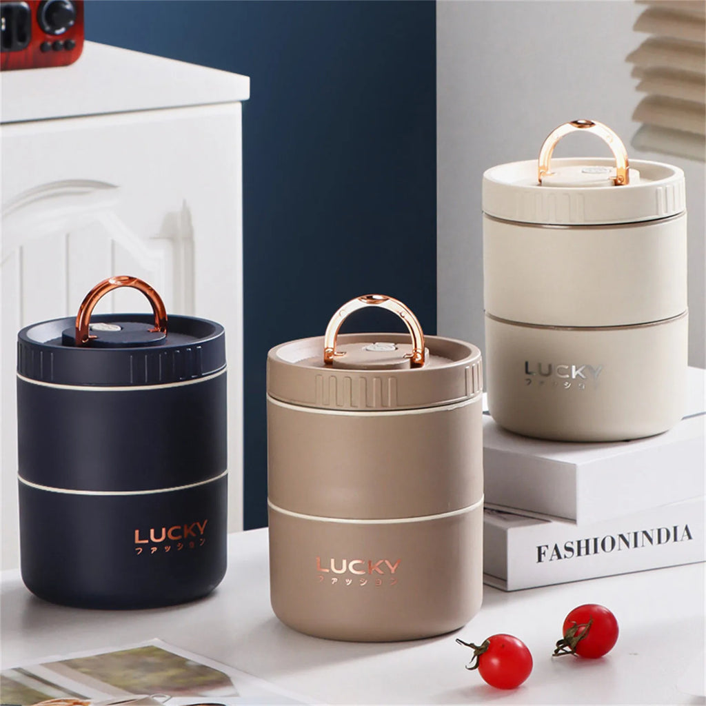Stackable Insulated Stainless Steel Bento Lunch Box