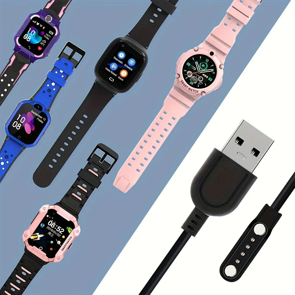 4-Pin Magnetic Smart Watch Charger Cable – GT88 KW18 KW88
