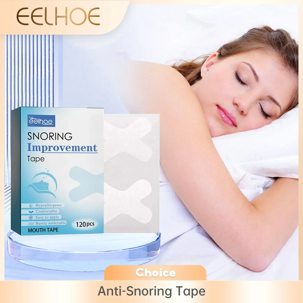 EELHOE Mouth Tape for Sleep 120pcs – Nasal Breathing Strips