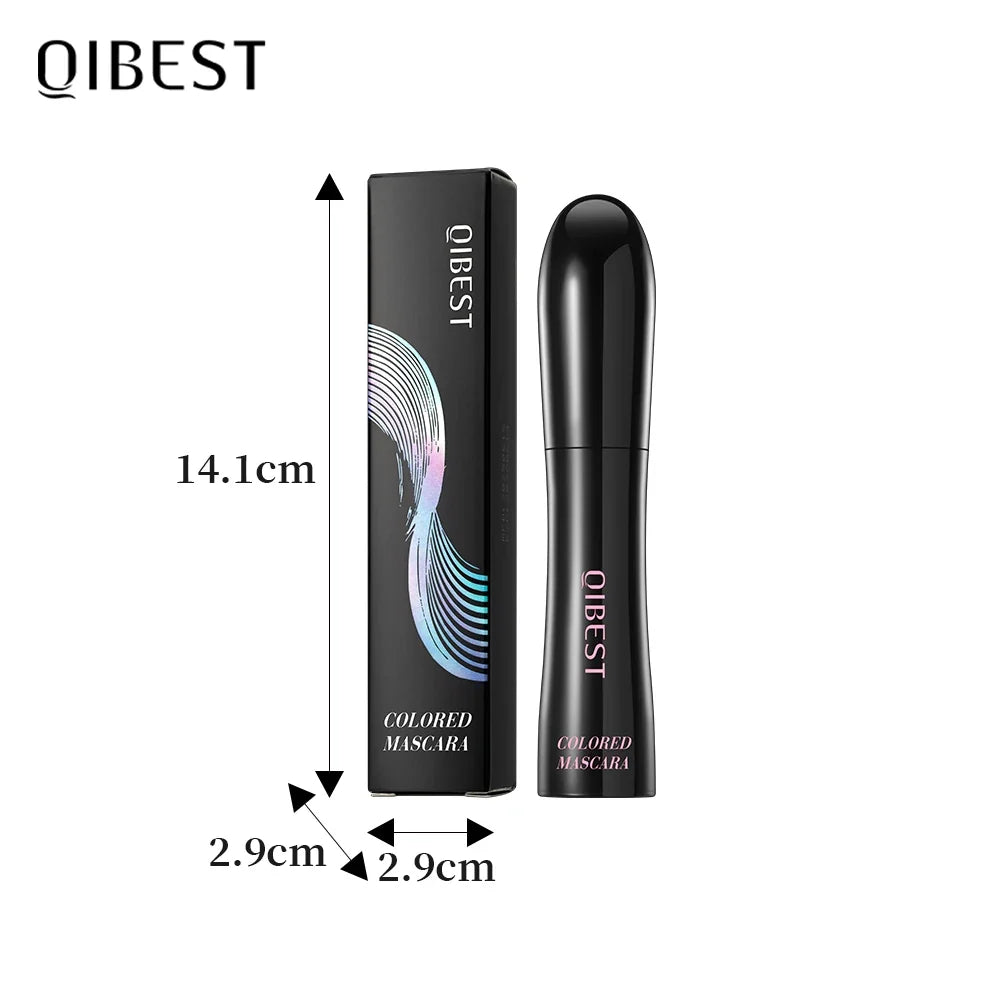 QIBEST 4D Silk Fiber Mascara – Waterproof & Colorful Lashes
