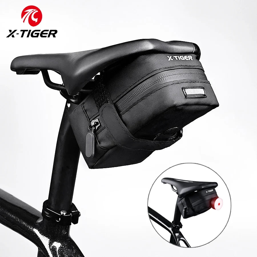 X-TIGER Mini Waterproof Bicycle Saddle Bag | Reflective Tail Bag