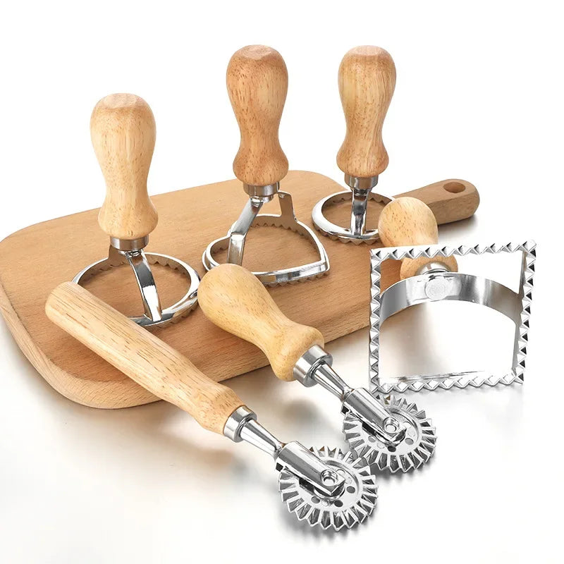 Kitchen Stainless Steel Cookies Cutter Pasta Press Attachment Ravioli