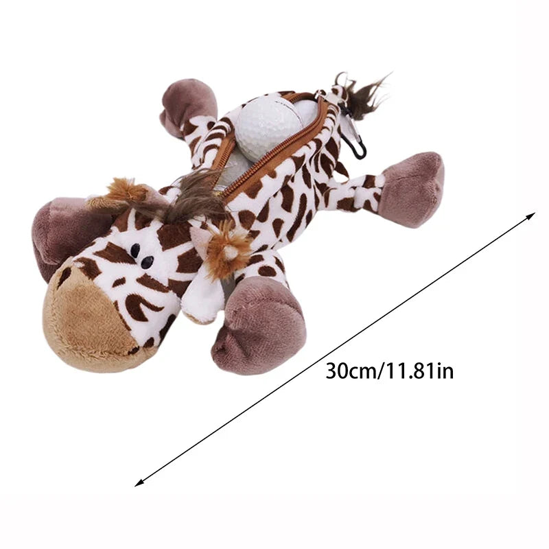 Cartoon Animal Plush Pencil Case – Kids Large Capacity Pen Bag