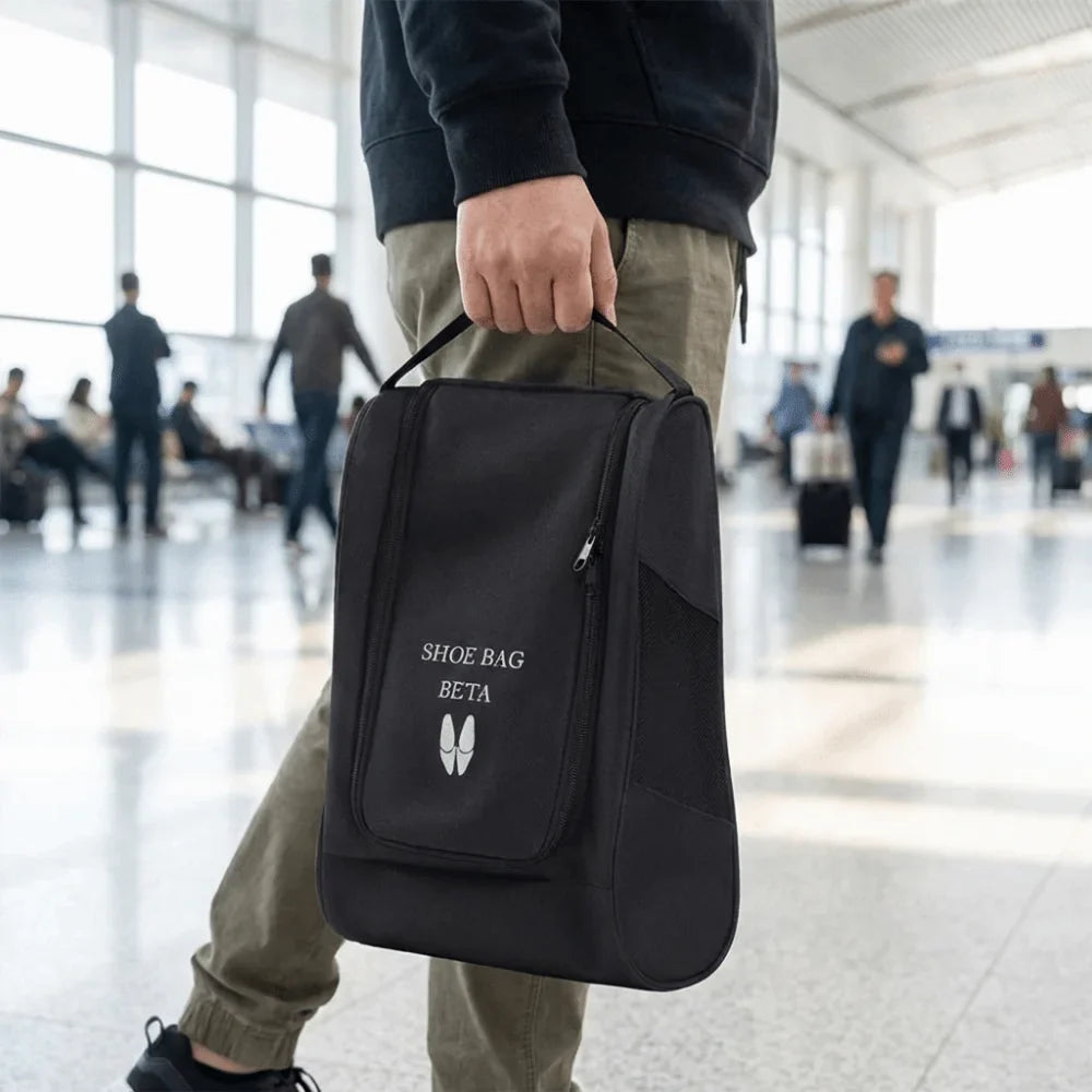 Oxford Cloth Shoe Bag – Breathable Dustproof Zipper Tote