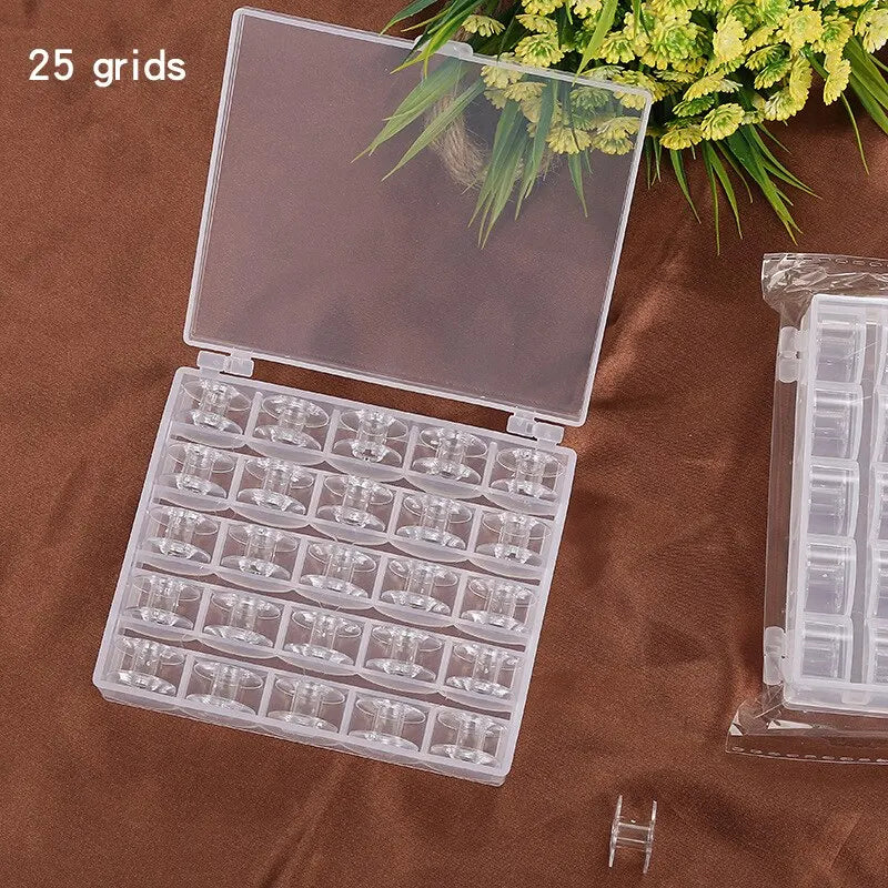 Home Sewing Machine Bottom Thread Bobbin Accessories Clear Plastic