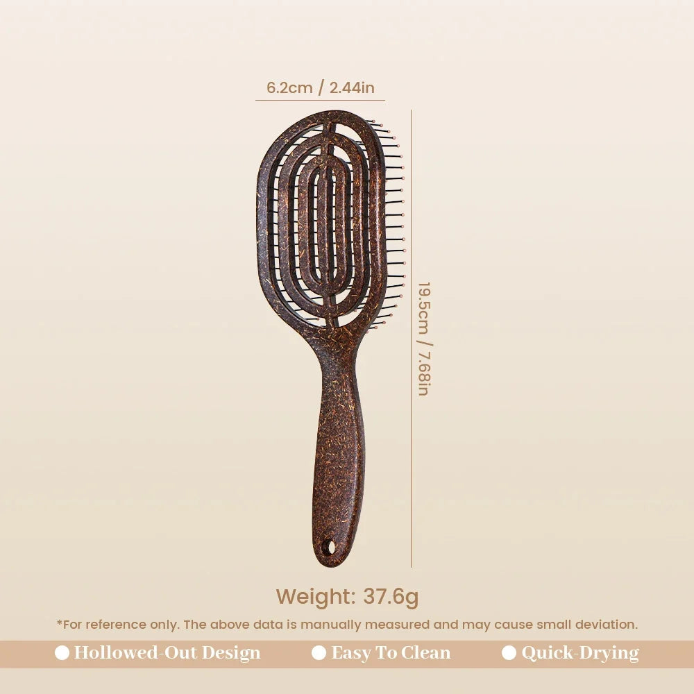 Hollow Detangling Hair Brush – Anti-Static Scalp Massage Comb