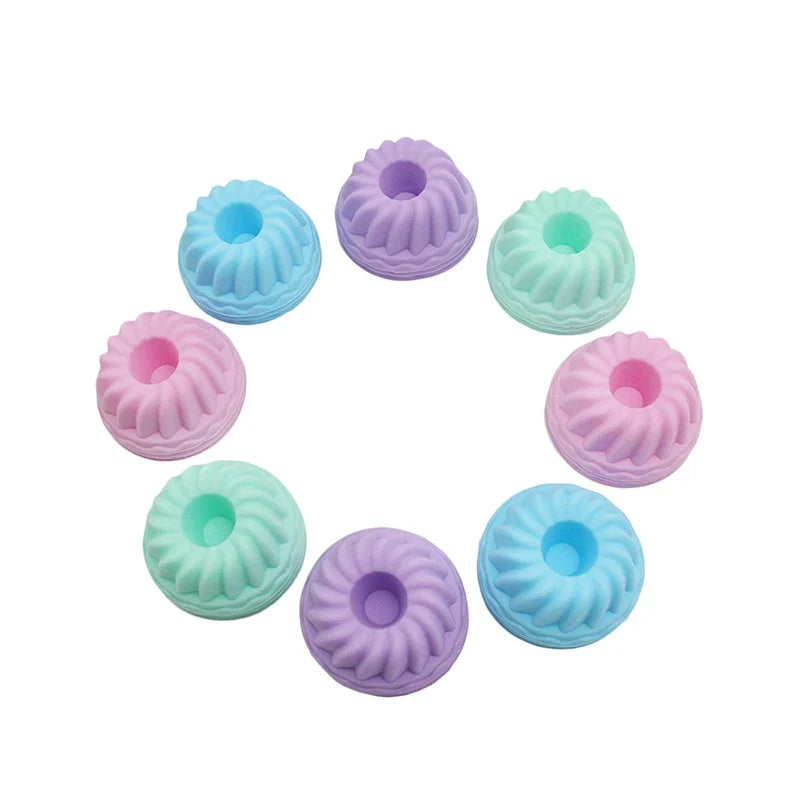 Silicone Cake Cup Molds – Nonstick BPA-Free Muffin Baking Set