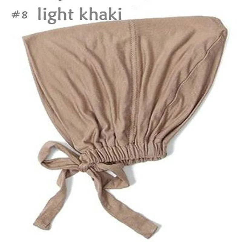Soft Modal Cotton Inner Hijab Underscarf Cap – Stretchy Bonnet