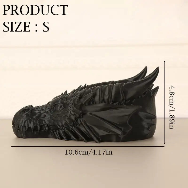 3D Dragon Head Storage Tray – Gothic Jewelry Holder & Decor