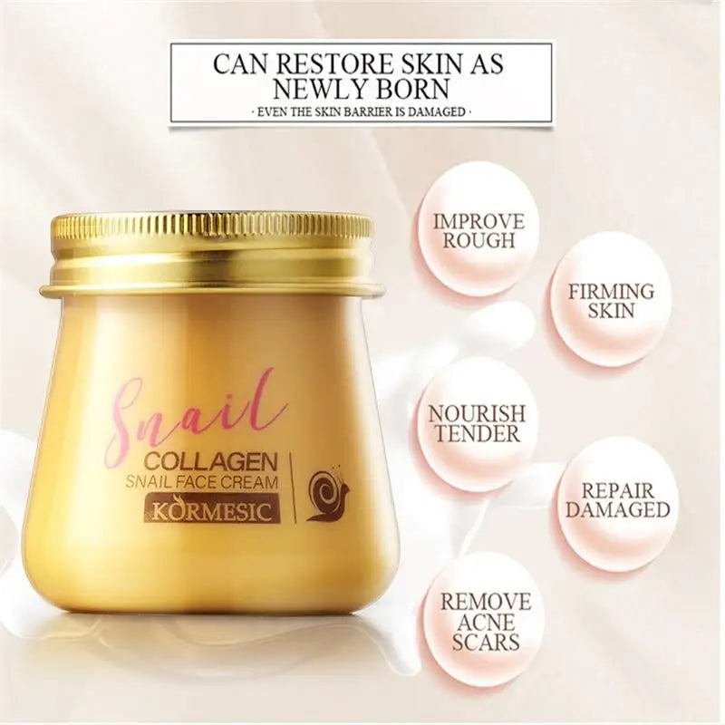 Snail Collagen Face Cream – Firming & Brightening Korean Skincare