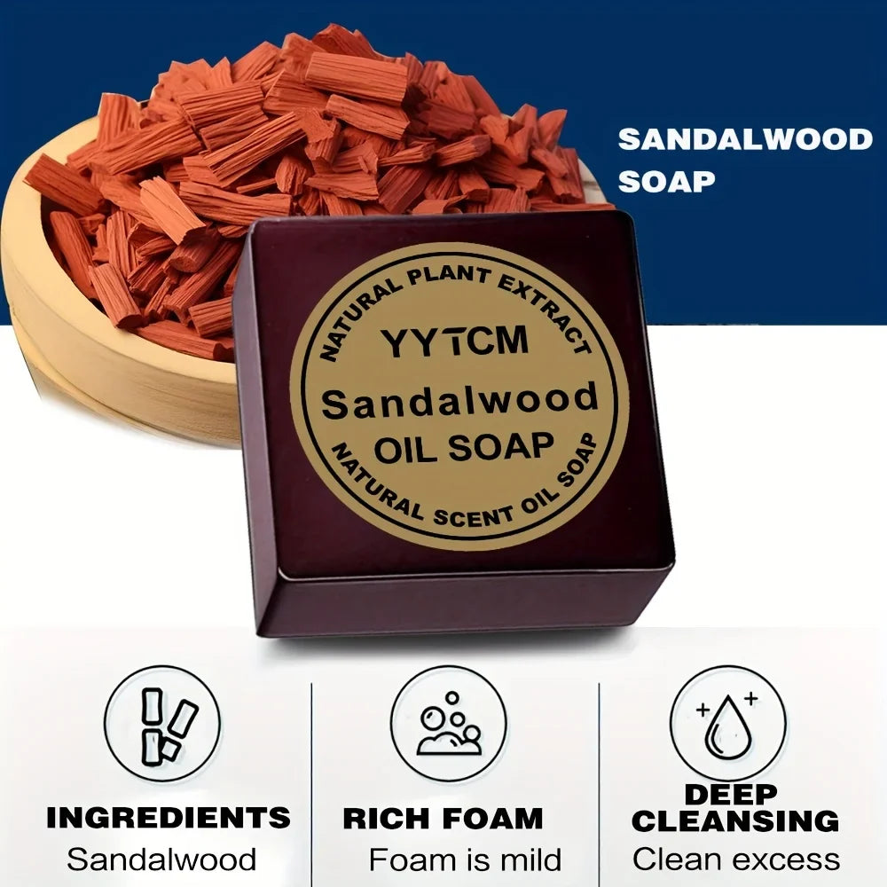 Sandalwood Bar Soap for Men – Hydrating Handmade Soap 65g