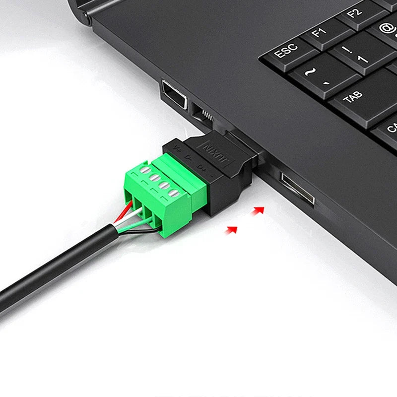 USB 2.0 Type A Male/Female Connector Adapter Screw Terminal