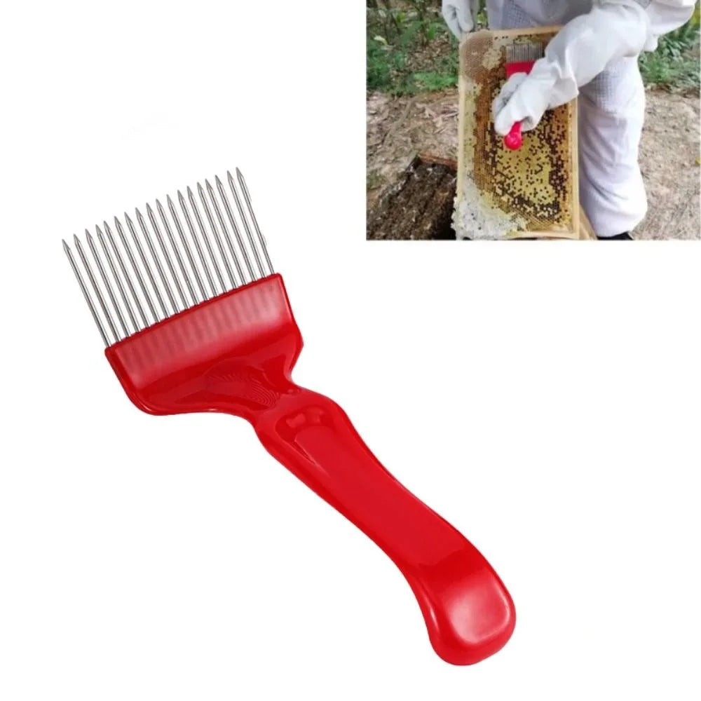 18/21 Pin Stainless Steel Honey Fork Scraper | Beekeeping Tool