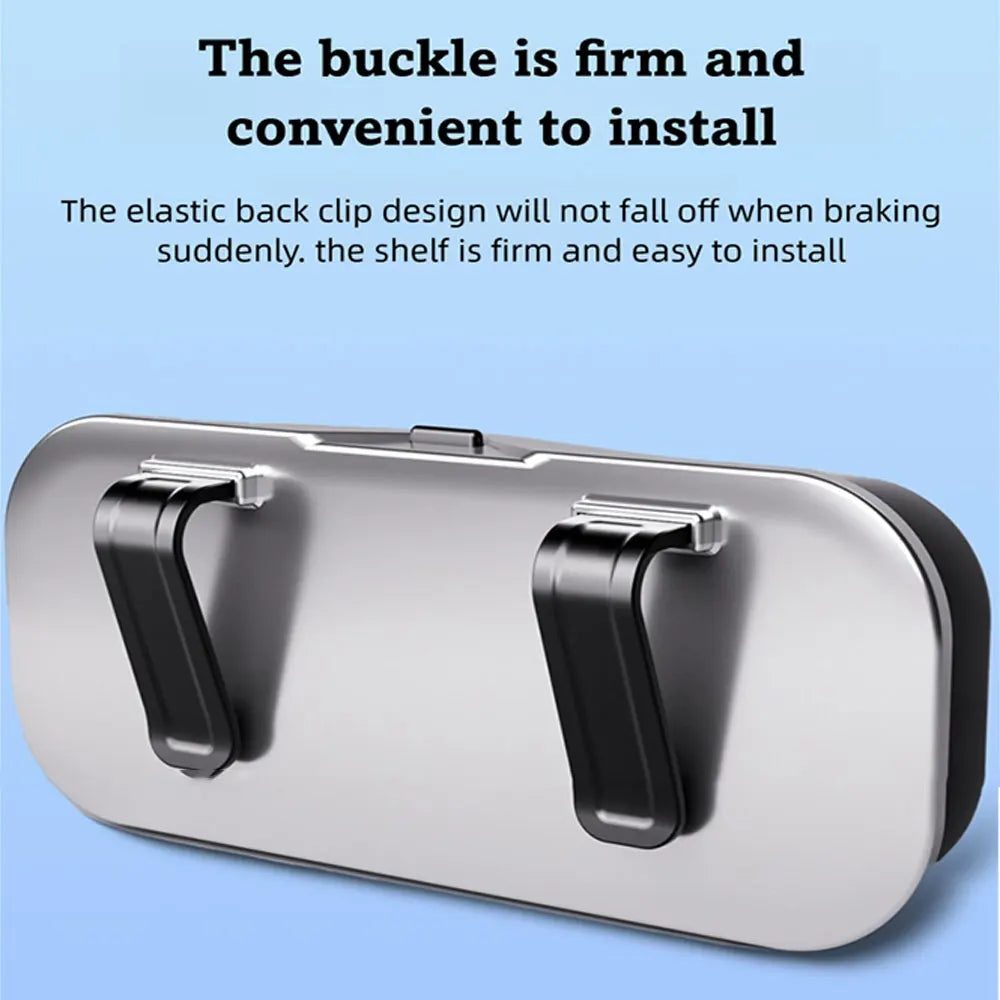 Car Sun Visor Glasses Holder – Press-Open Eyeglass Case