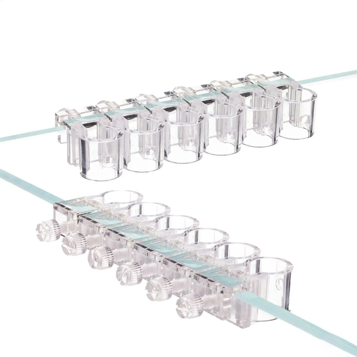 6-Piece Clear Aquarium Plant Holder – Hydroponic Fish Tank Cup
