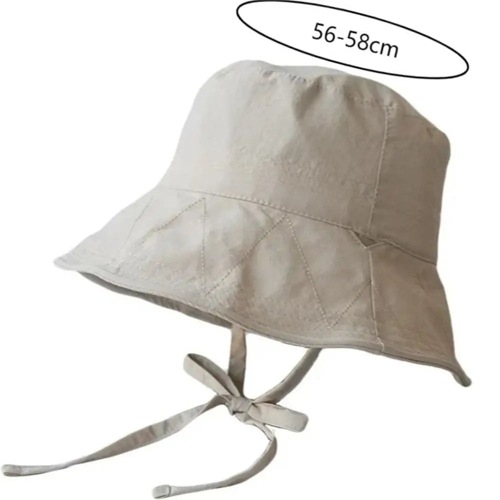 Lace-Up Fisherman Bucket Hat – Knit Sun Hat for Women