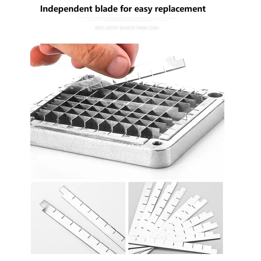 Stainless Steel French Fry Cutter Replacement Blades | 4 Sizes