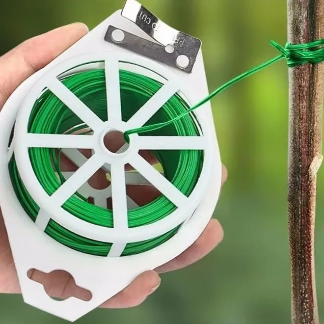 Reusable Garden Twist Ties | Self-Cut Plant Wire for Vines