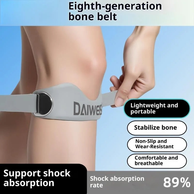 Silicone Knee Stabilizer Strap – Patella Support for Sports