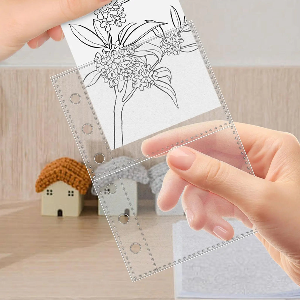 Page Protectors 10 A7 6-Ring Binder Protector Pages Card Sleeves