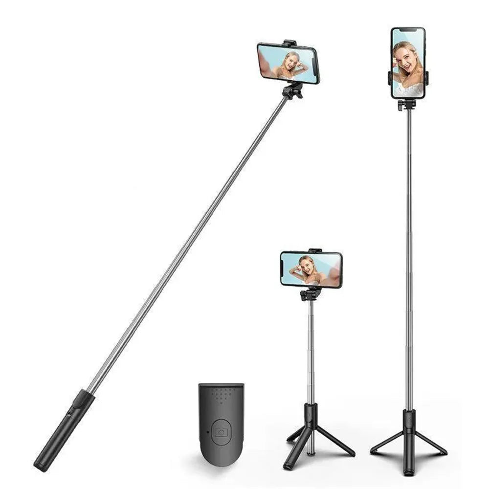 Selfie Stick with Fill Light & Live Streaming Phone Holder