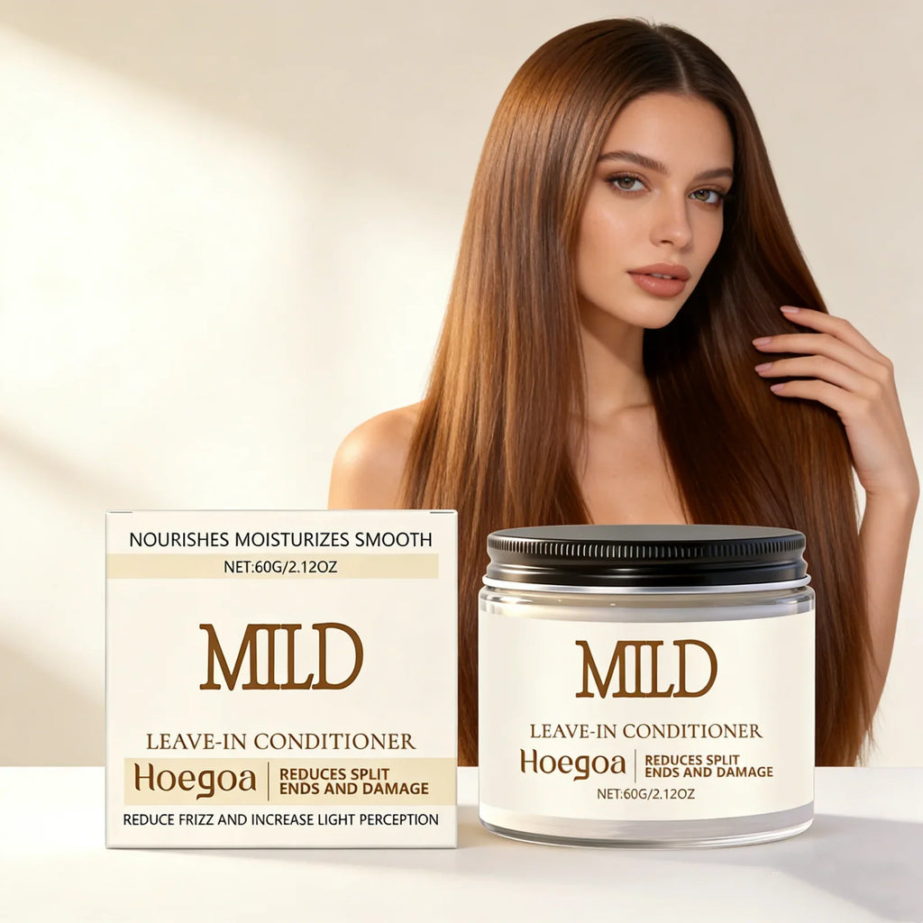 HOEGOA Leave-In Hair Cream – Anti-Frizz Moisturizer 60g