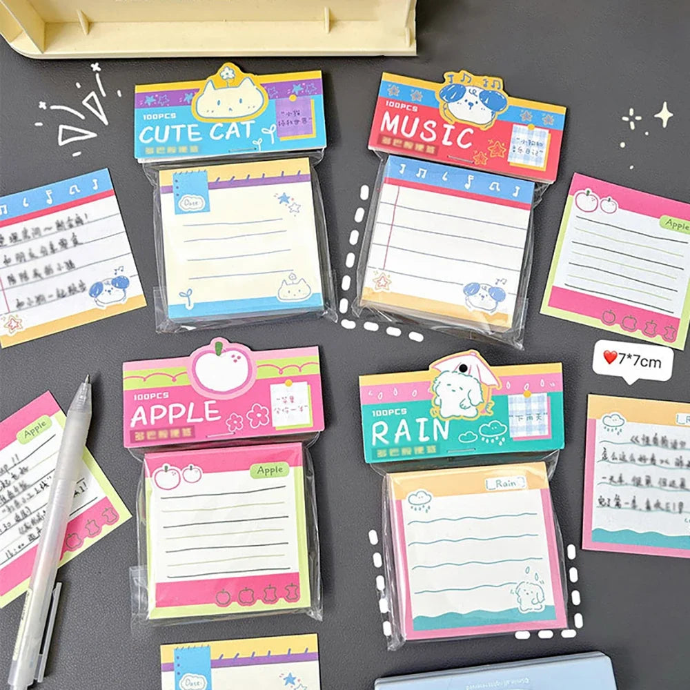 Memo Book Creative Simple Tearable Student Office Message Portable