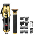 Men's Electric Vintage T9 Hair Clipper Beard Trimmer Wireless