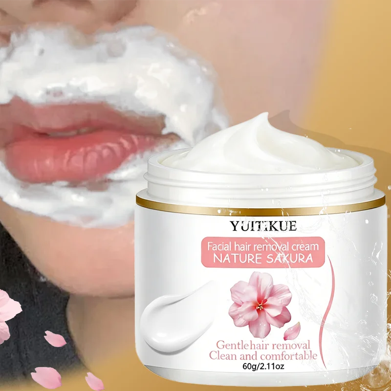 YUITIKUE Sakura Hair Removal Cream – Face & Body, 60g