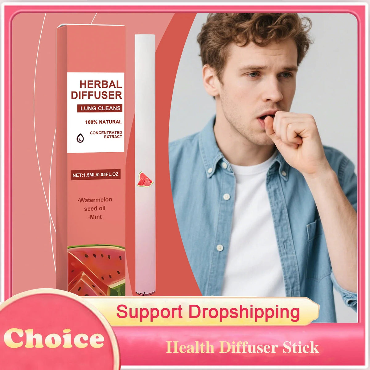 Herbal Aromatherapy Diffuser Pen | Relax, Focus & Breathe Clear