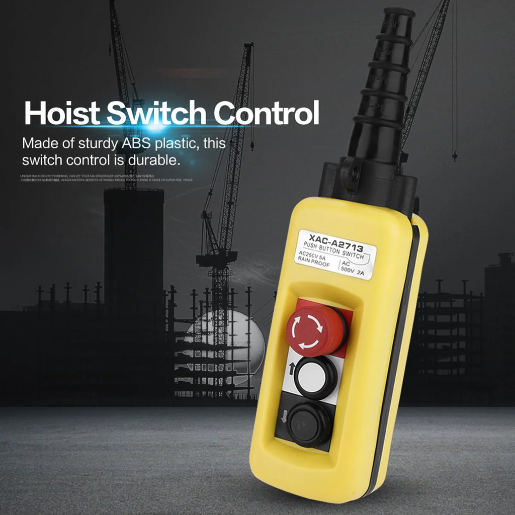 Crane Chain Hoist Push Button Switch Lifting Pendant Controller