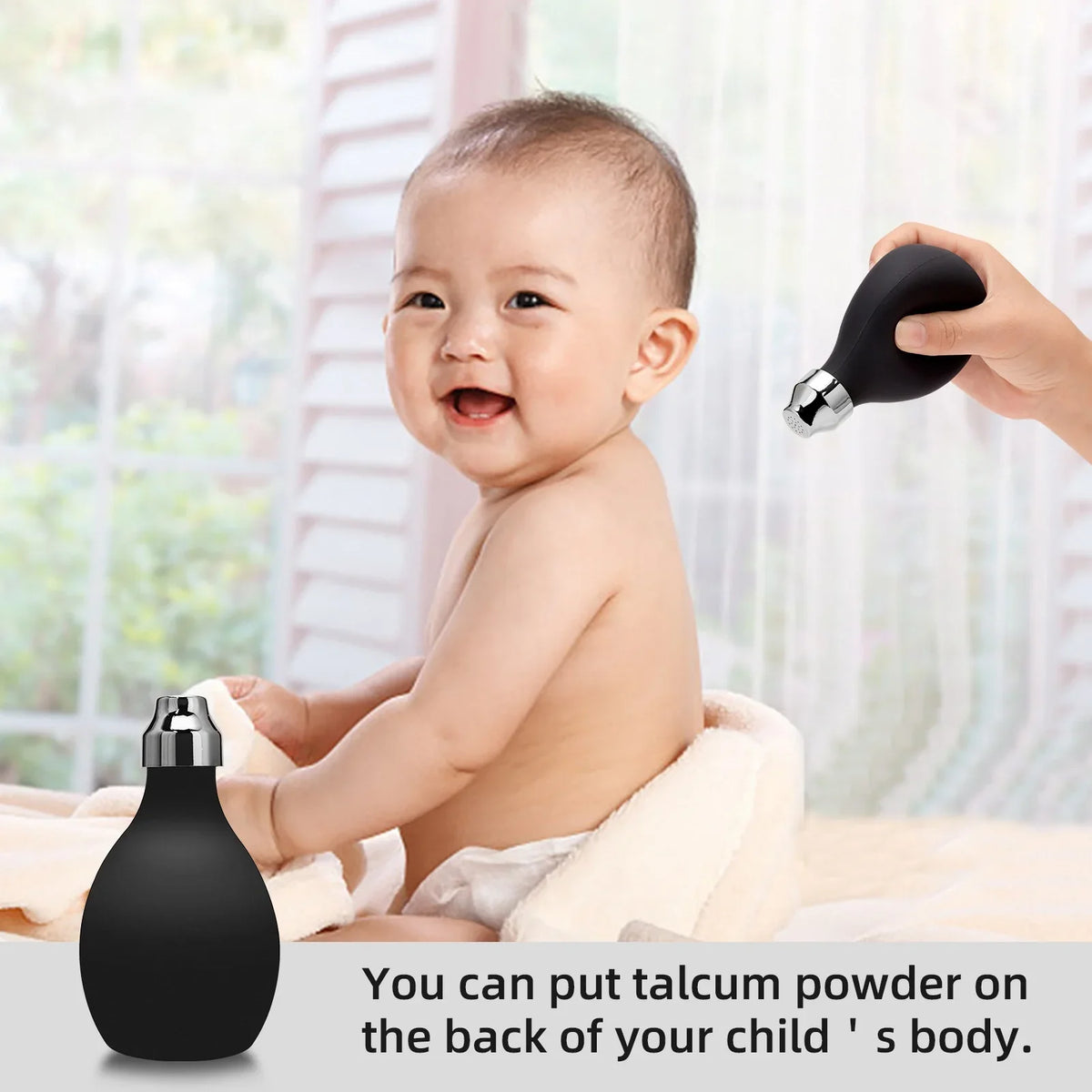 Silicone Powder Dispenser Bottle – Hair, Body & Baby Powder
