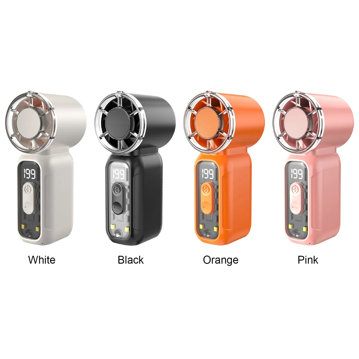 Personal Fan 199 Speed Rechargeable Small Pocket Fans Flashlight