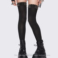 Thigh High Spike Rivet Stockings – Lolita Cosplay Over Knee Socks