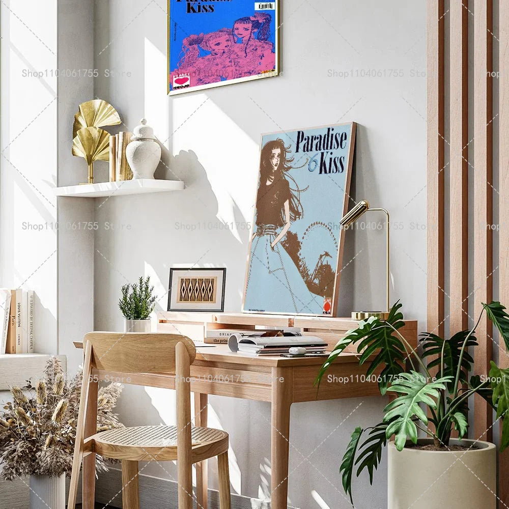 Anime Paradise Kiss Wall Poster – Self-Adhesive Waterproof Sticker