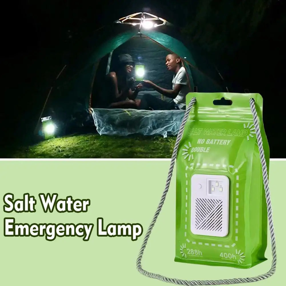 Portable Salt Water Powered LED Lantern Eco-friendly Emergency
