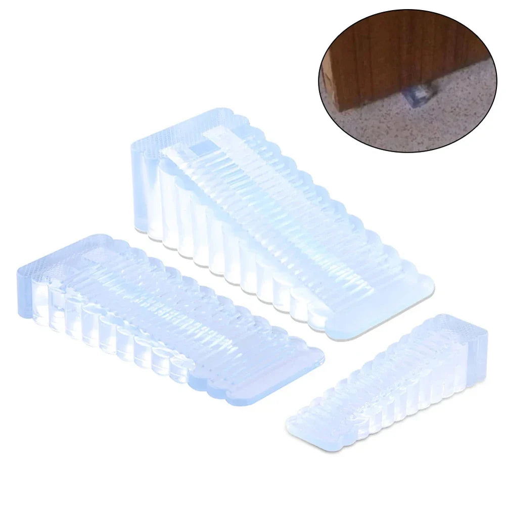 1X Rubber Door Stopper Home Anti-collision Safety Silicone Anti Slip
