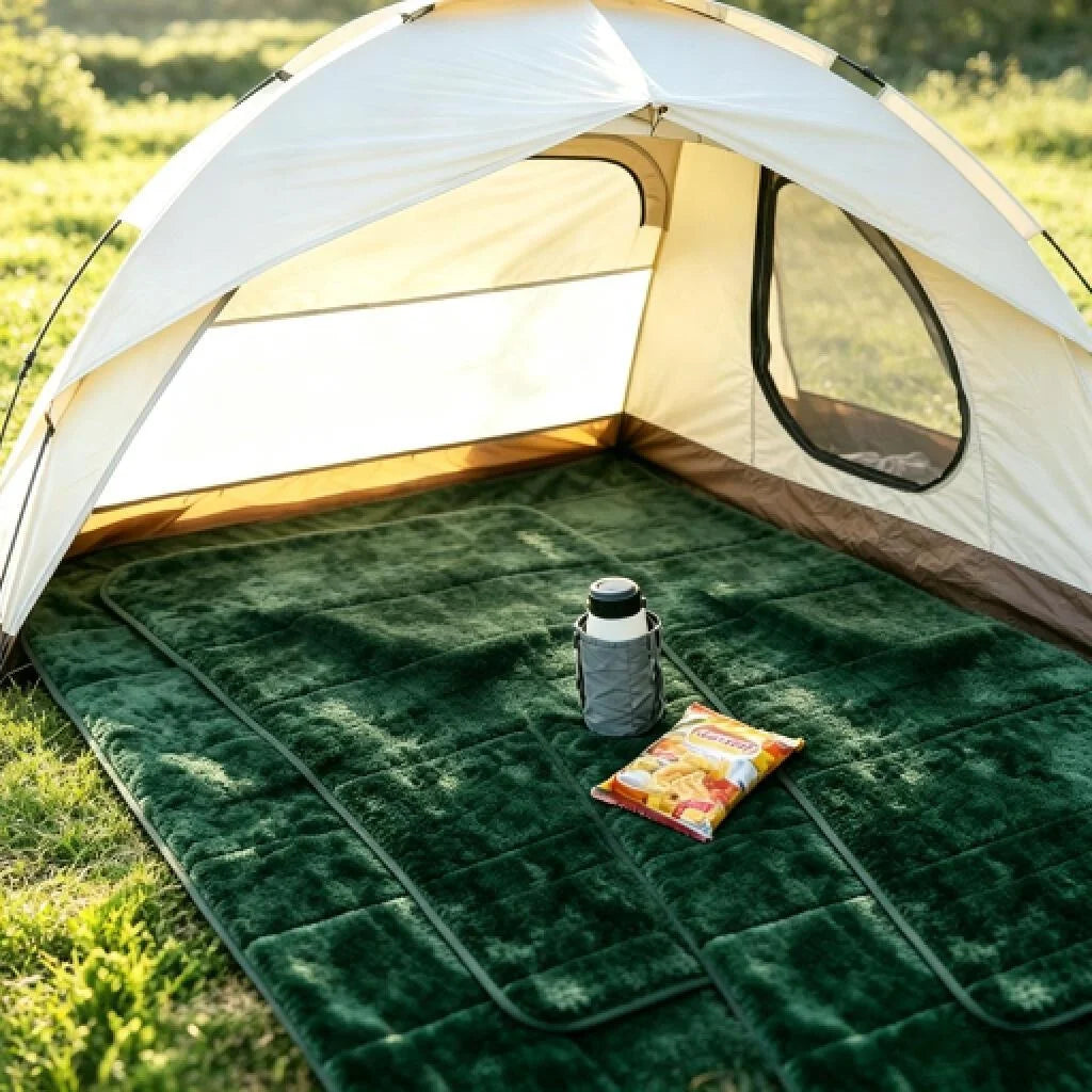 Waterproof Double-Layer Flannel Sherpa Throw Blanket – Camping