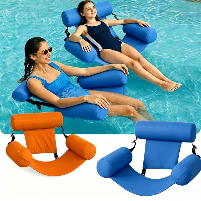 Inflatable Water Hammock Pool Float Lounger for Adults