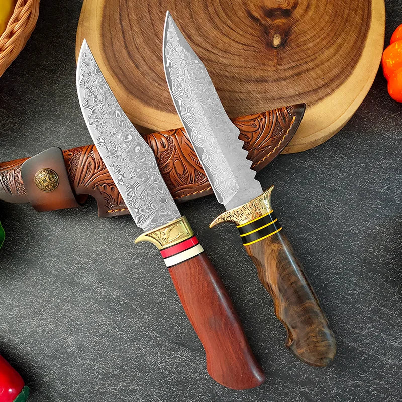 InLeung VG10 Damascus Steel Chef Knife | Wood Handle