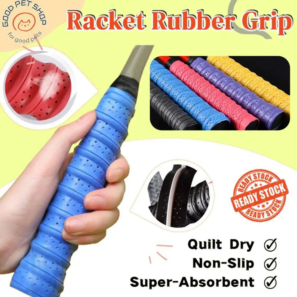 PU Badminton Overgrip Tape – Non-Slip Absorbent Handle Wrap