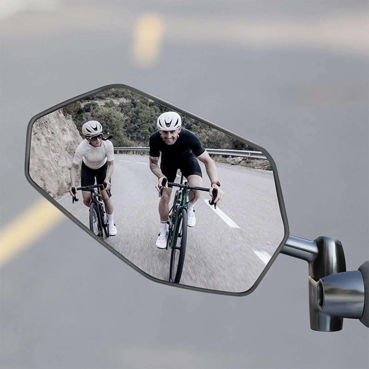 HD Convex Bike Rearview Mirror – 360° Adjustable Left Side