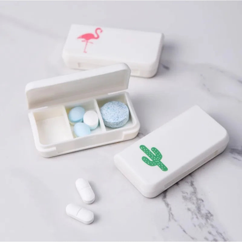 3-Compartment BPA-Free Portable Pill Organizer | Travel Case
